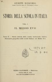 Storia della scuola in Italia by Giuseppe Manacorda