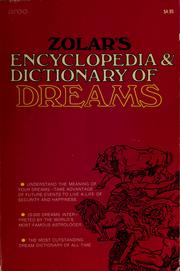 Cover of: Zolar's encyclopedia and dictionary of dreams