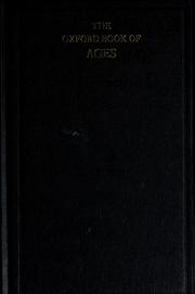 Cover of: The Oxford book of ages