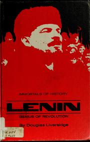 Cover of: Lenin, genius of revolution. by Liversidge, Douglas