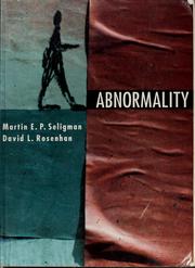 Cover of: Abnormality by Martin Elias Pete Seligman