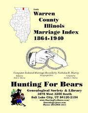 Early Warren County Illinois Marriage Records 1831-1915