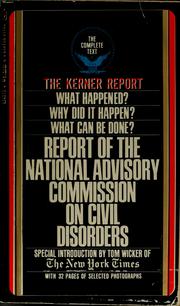 Cover of: Report of the National Advisory Commission on Civil Disorders by United States. National Advisory Commission on Civil Disorders