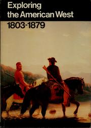 Cover of: Exploring the American West, 1803-1879 by United States. National Park Service. Division of Publications