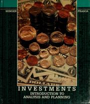 Cover of: Investments: introduction to analysis and planning