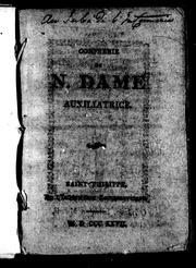 Cover of: Confrérie de N. Dame Auxiliatrice