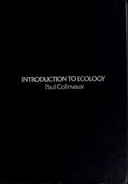 Cover of: Introduction to ecology