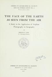 Cover of: The face of the earth as seen from the air: a study in the application of airplane photography to geography