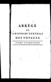 Cover of: Abrégé de l'histoire générale des voyages by Jean-François de La Harpe