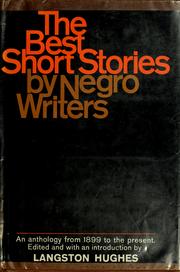 The Best Short Stories by Negro Writers by Langston Hughes