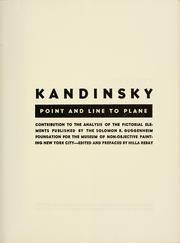 Cover of: Point and line to plane by Wassily Kandinsky