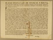 Cover of: D. Jose Fernando de Abascal y Sousa, caballero del Habito de Santiago: teniente general de los reales exercitos, virey gobernador y capitan general del Perú, superintendente subdelegado de Real Hacienda, presidente de la Real Audiencia de Lima &c. Por quanto de real órden se me comunica lo siguiente