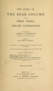Cover of: The story of the rear column of the Emin Pasha Relief Expedition by Jameson, James S.