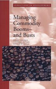 Cover of: Managing commodity booms--and busts