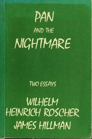 Cover of: Pan and the nightmare by Wilhelm Heinrich Roscher