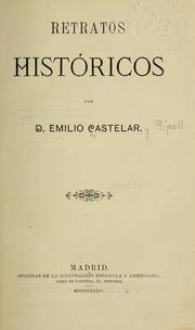 Cover of: Retratos históricos by Emilio Castelar