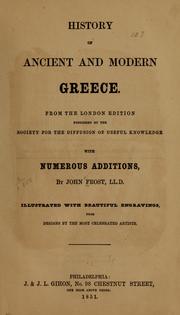 Cover of: History of ancient and modern Greece.