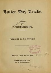 Cover of: Latter day tricks