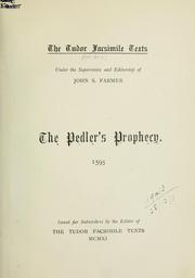 Cover of: The pedler's prophecy.  1595 by Wilson, Robert