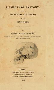 Cover of: Elements of anatomy