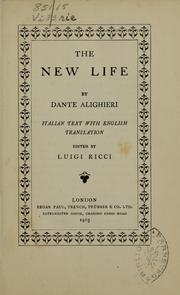 Cover of: The New life by Dante Alighieri