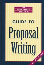 Cover of: The Foundation Center's guide to proposal writing by Jane C. Geever