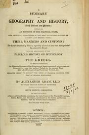 Cover of: A summary of geography and history, both ancient and modern by Alexander Adam