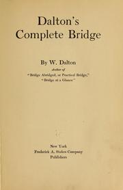 Cover of: Dalton's complete bridge