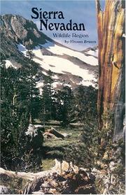 Cover of: The Sierra Nevadan wildlife region by Vinson Brown