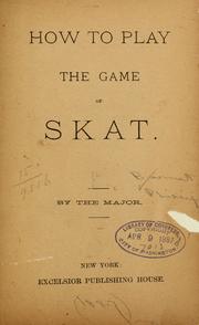 Cover of: How to play the game of skat