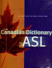 Cover of: The Canadian dictionary of ASL