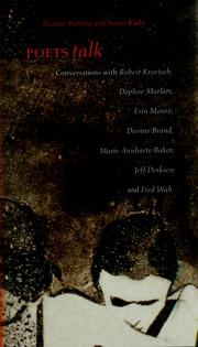 Cover of: Poets Talk: Conversations with Robert Kroetsch, Daphne Marlatt, Erin Mour?, Dionne Brand, Marie Annharte Baker, Jeff Derksen, and Fred Wah