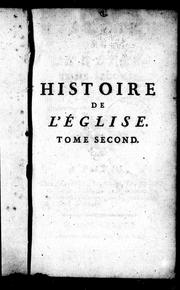 Cover of: Histoire de l'église