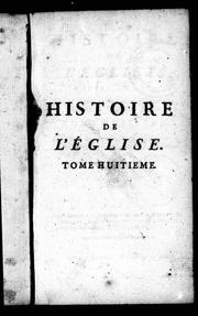 Cover of: Histoire de l'église: dédié au roi