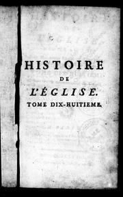 Cover of: Histoire de l'église: dédié au roi