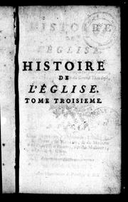 Cover of: Histoire de l'église
