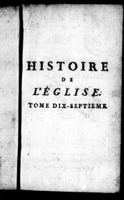 Cover of: Histoire de l'église: dédié au roi