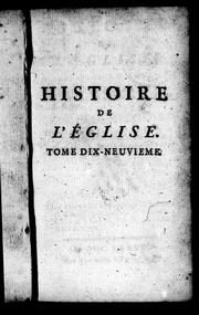 Cover of: Histoire de l'église: dédié au roi