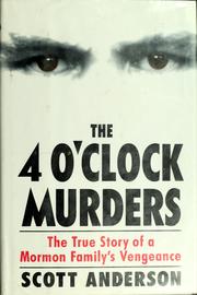 Cover of: The 4 O'clock Murders by Anderson, Scott