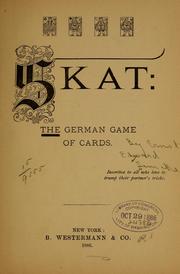 Cover of: Skat: the German game of cards ...