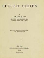 Cover of: Buried cities | Jennie Hall