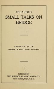 Cover of: Enlarged small talks on bridge