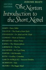 Cover of: The Norton introduction to the short novel