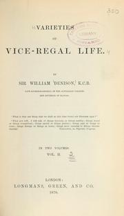 Cover of: Varieties of vice-regal life.