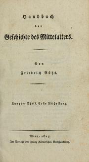Cover of: Handbuch der Geschichte des Mittelalters