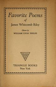 Cover of: Favorite poems of James Whitcomb Riley by James Whitcomb Riley