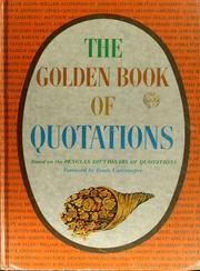 Cover of: The Golden book of quotations by J. M. (John Michael) Cohen