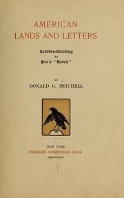 Cover of: American lands and letters... by Donald Grant Mitchell