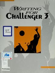 Cover of: Writing for Challenger 3 (Writing for Challenger) by McVey