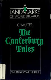 Cover of: Geoffrey Chaucer by Wetherbee, Winthrop